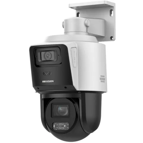 DS-2SE3C404MWG-E/14 TandemVu 4 MP + 4 MP Çift Lensli PTZ IP Güvenlik Kamerası (4× Optik Zoom, DarkFighter, PoE+)