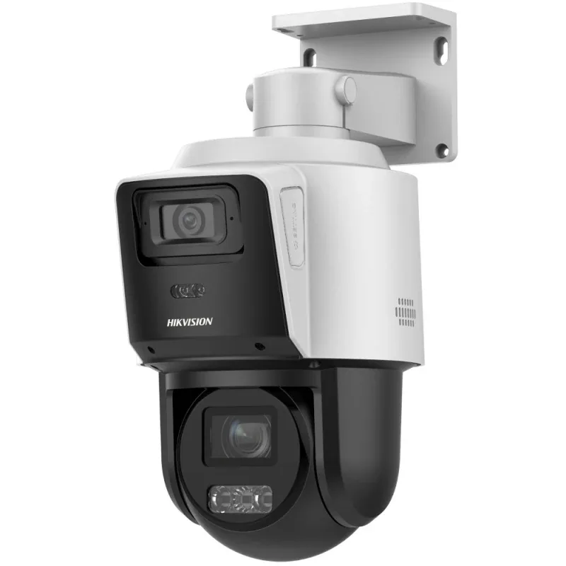 DS-2SE3C404MWG-E/14 TandemVu 4 MP + 4 MP Çift Lensli PTZ IP Güvenlik Kamerası (4× Optik Zoom, DarkFighter, PoE+)