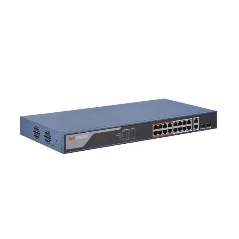 DS-3E1318P-EI 16 Port 10/100 16 port PoE 2 port uplink 230W yonetilebilir switch