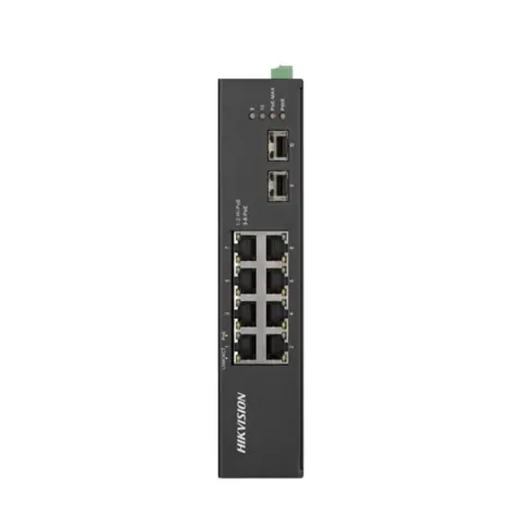 DS-3T0510HP-E/HS 10 Port Gigabit Yönetilemez Hi-PoE Switch (8×PoE, 2×SFP, 110W PoE, 300m Extend, Endüstriyel Tip)