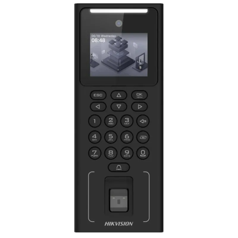 DS-K1T321MFX Yüz Tanıma + Parmak İzi + Kart + PIN Erişim Kontrol Terminali