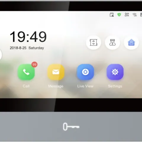 DS-KH8350-WTE1 7” IPS IP Görüntülü Diafon Monitörü