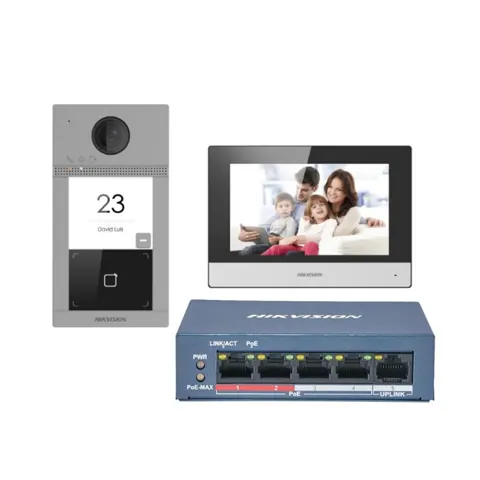 DS-KIS604-S(C) 7" Villa tip IP video intercom kit