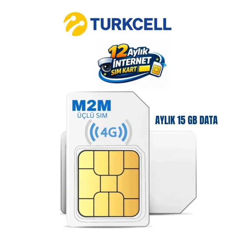 Turkcell 15GB Aylık Data Hattı